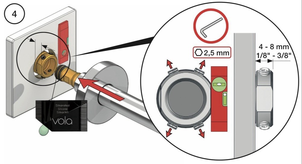 Vola outlet sleeve VR648
