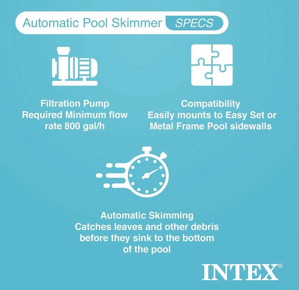Intex Deluxe Wall Mount Surface Skimmer
