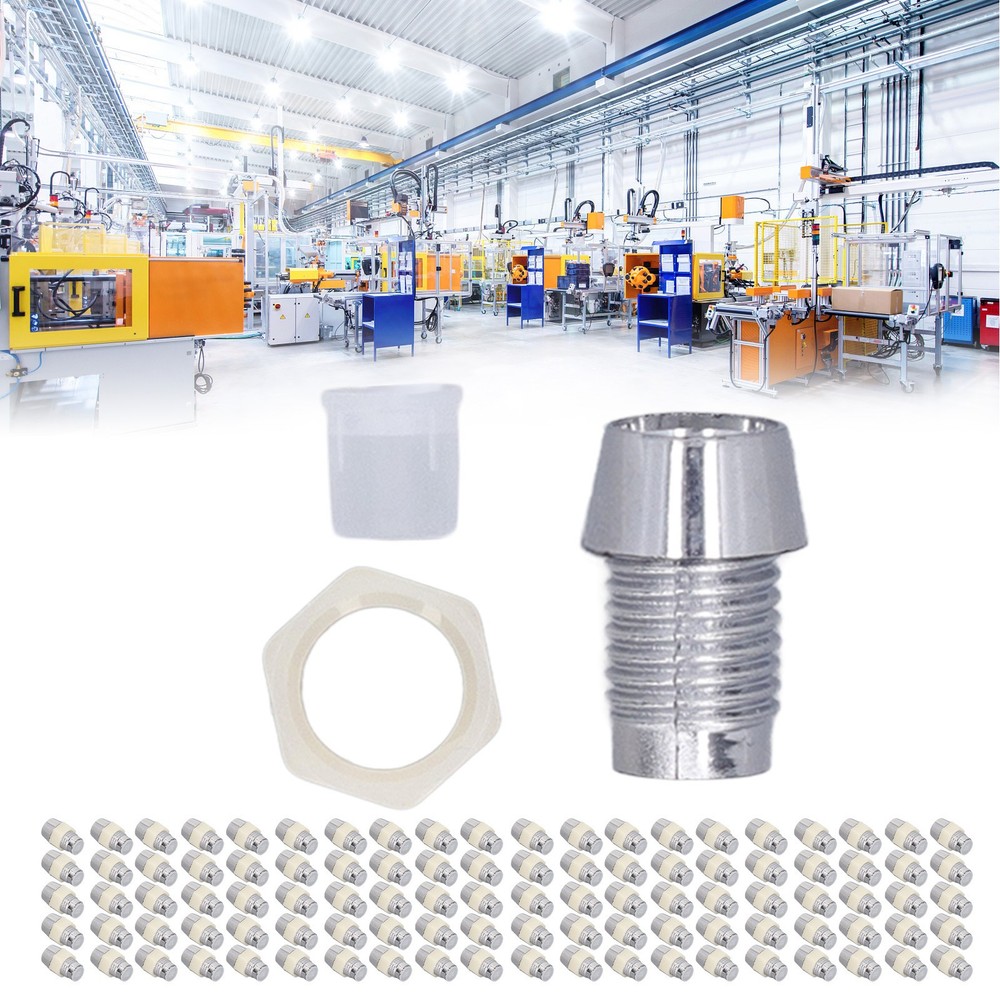 100 Set LED Holder 5mm Plastic Light Emitting Diode Panel Mount Clip Repair Tool