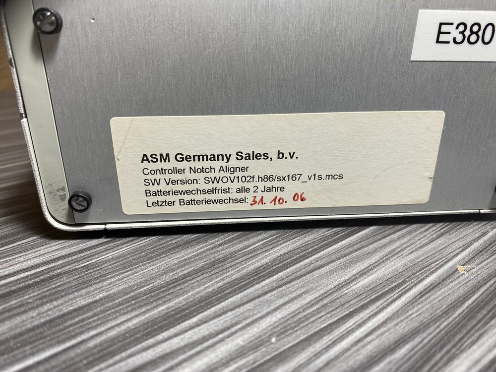 asm germany controller notch aligner SW0300A04A70000