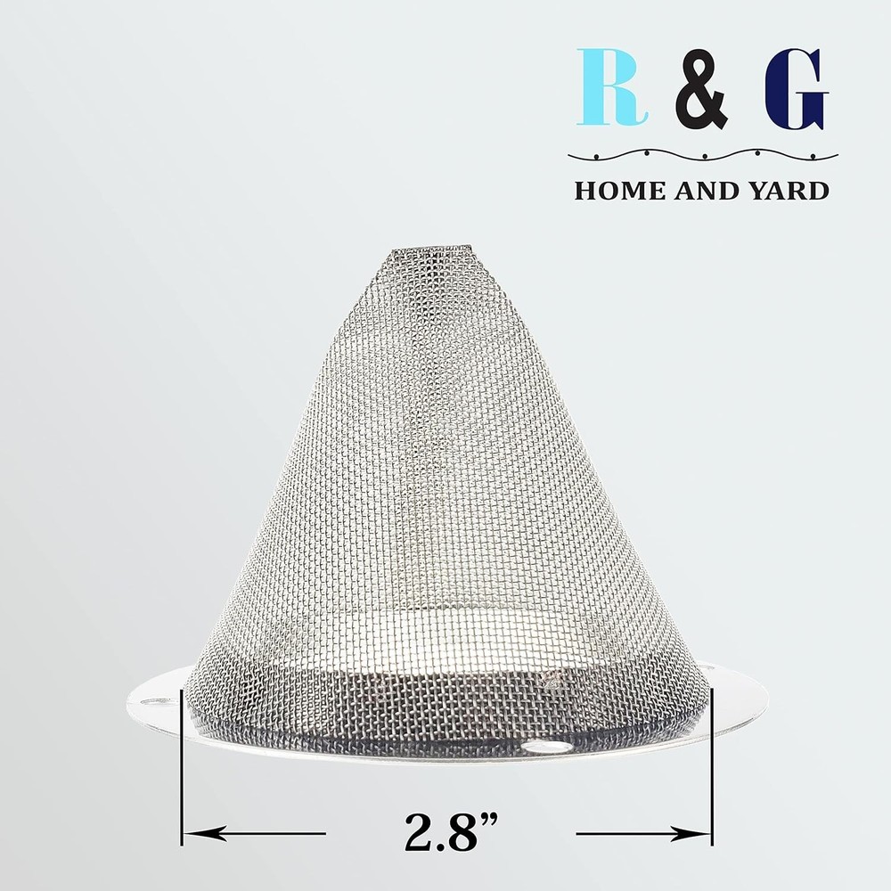 1 PC-Cone-Type Stainless Steel Spark Arrestor Screen 2.8”