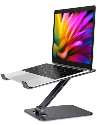 Foldable Laptop Stand, Height Adjustable Ergonomic Computer Stand for Desk,