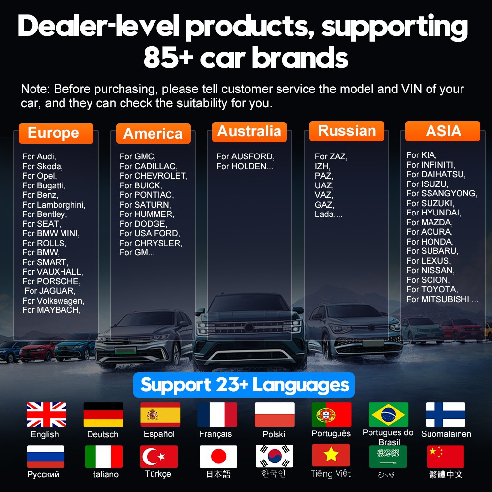 XTOOL IP616 V2.0 Car OBD2 Scanner Key Programmer Full System Diagnostic Tool SRS