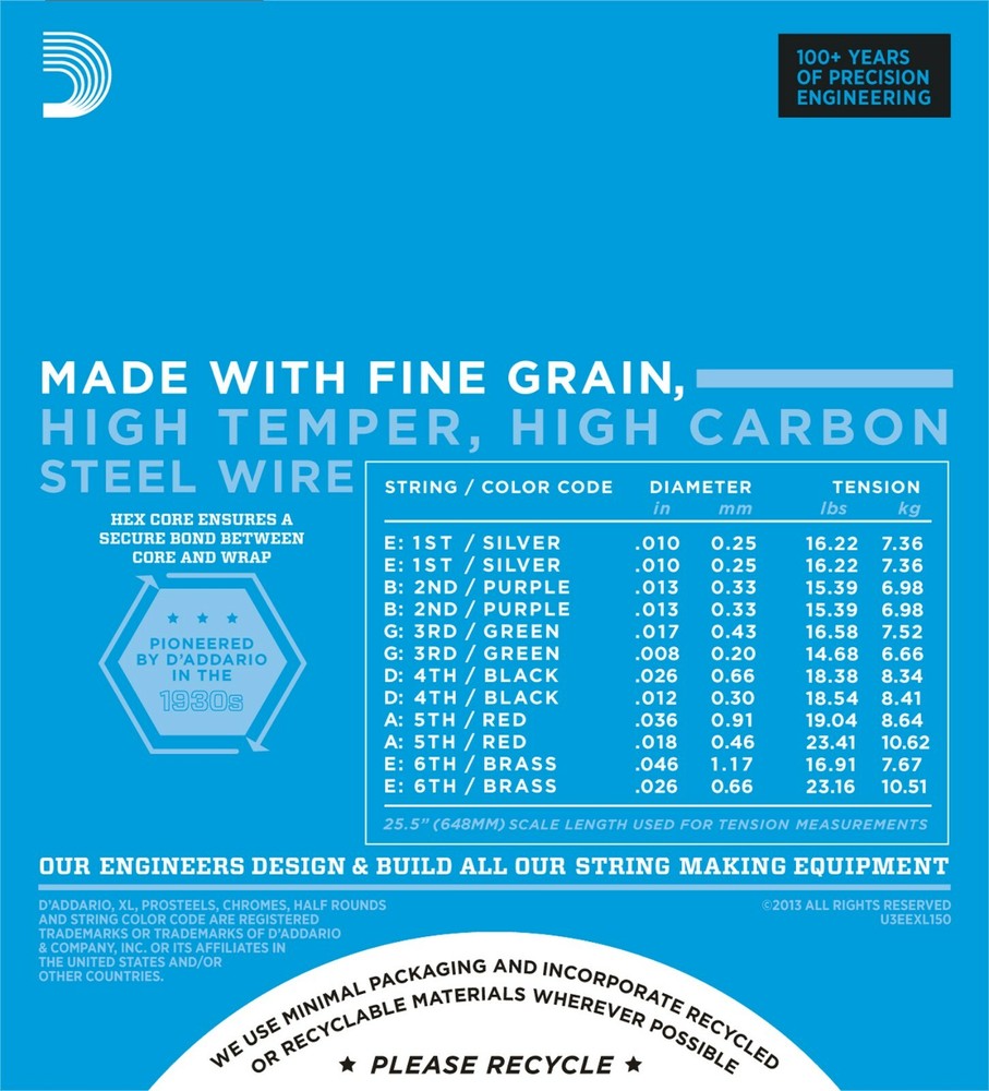 D'Addario EXL150 12 String Nickel Wound Light Guitar Strings
