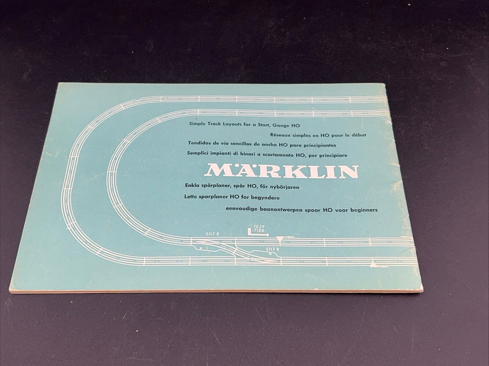 Three Marklin Model Train Catalogs 1975 - 1977 Plus A Track Layout & Signal Book