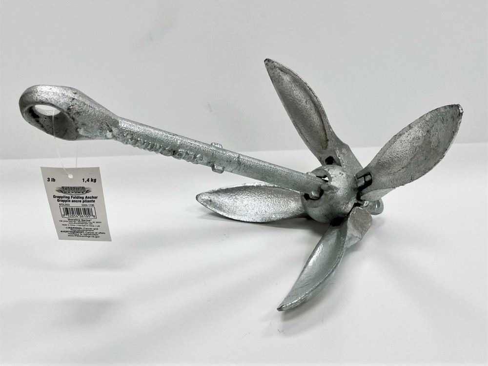 Shoreline Folding Float Tube Anchor - 3lb - New