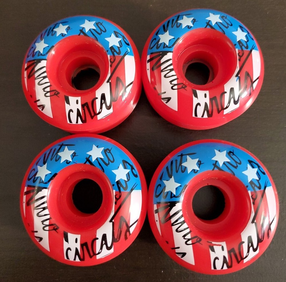 Nitro Circus Skateboard Wheels Everything Flys Red/White/Blue Discontinued 4 Set