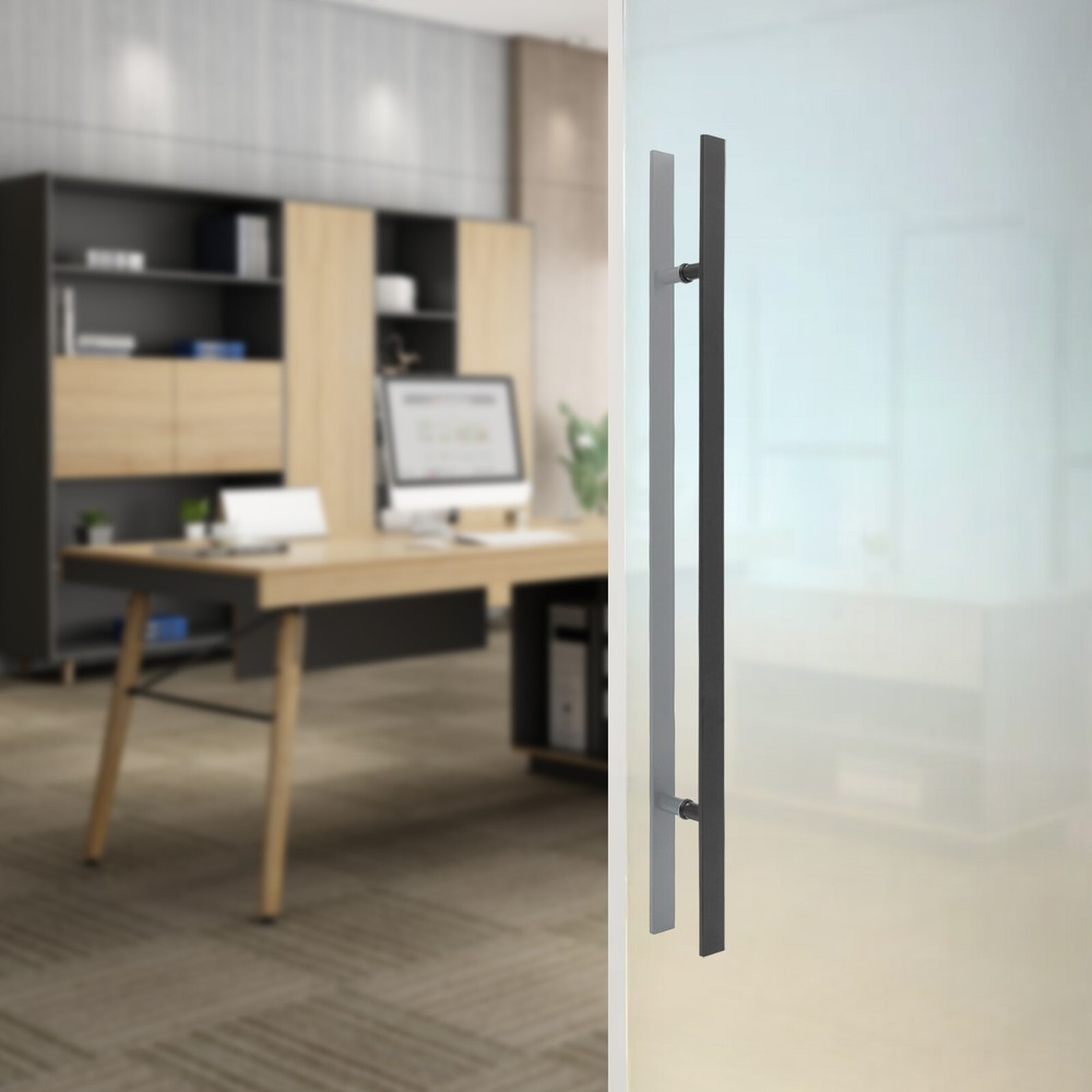 Commercial H Shape Door Pull Handle Pair of Pull Push Sliding Barn Door Handles