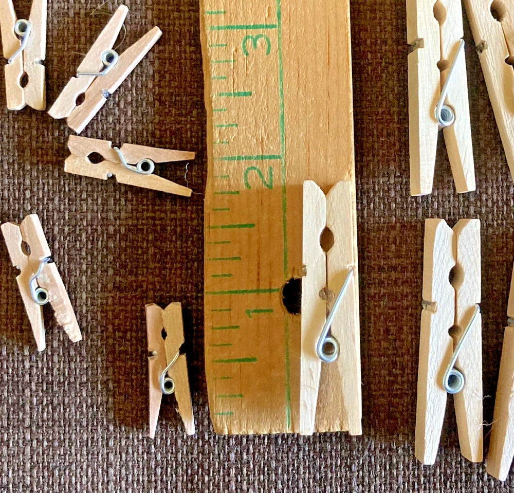 1" & 2" craft clothespins