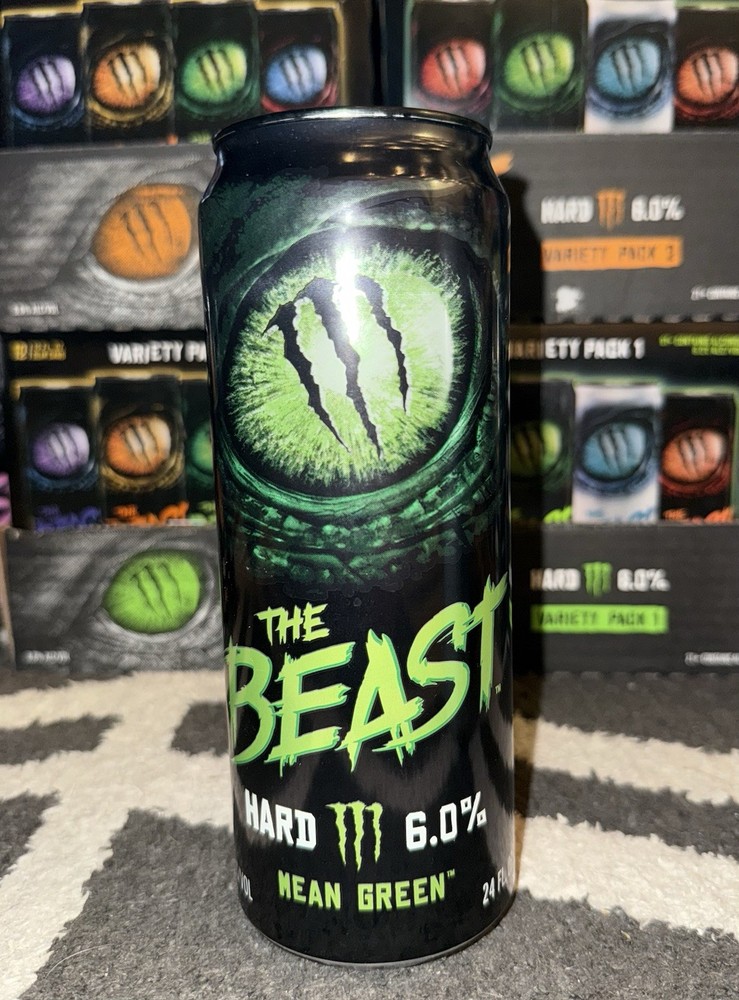 The Beast 7 Empty Cans 24 oz. 710 ml. Monster Energy