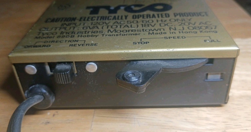 HO Scale TYCO Train Transformer Speed Controller #899B (untested)