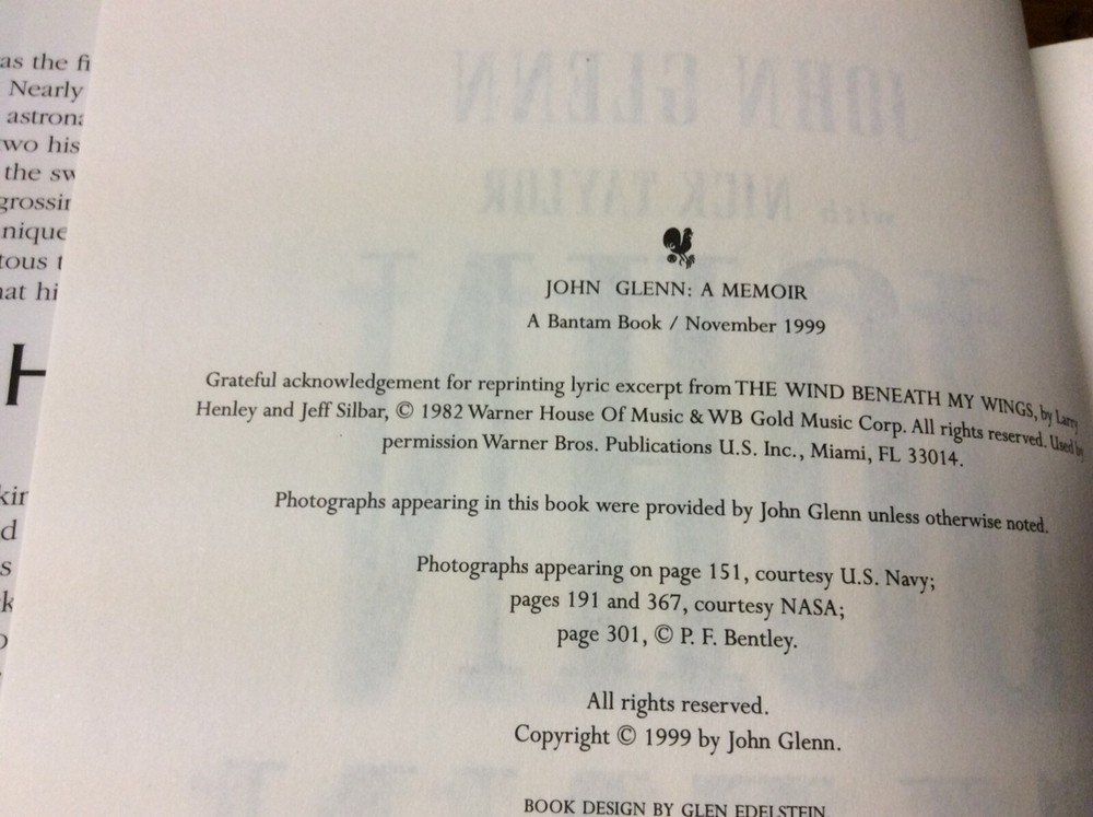 ** SIGNED ** The Right Stuff Astronaut's JOHN GLENN and ALAN SHEPHARD **