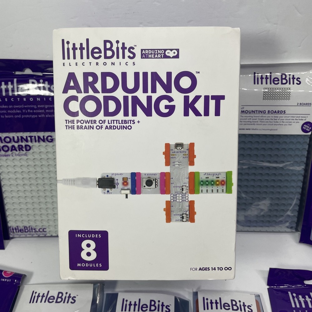Little Bits Arduino Coding Kit 8 Modules | NEW OPEN BOX COMPLETE!