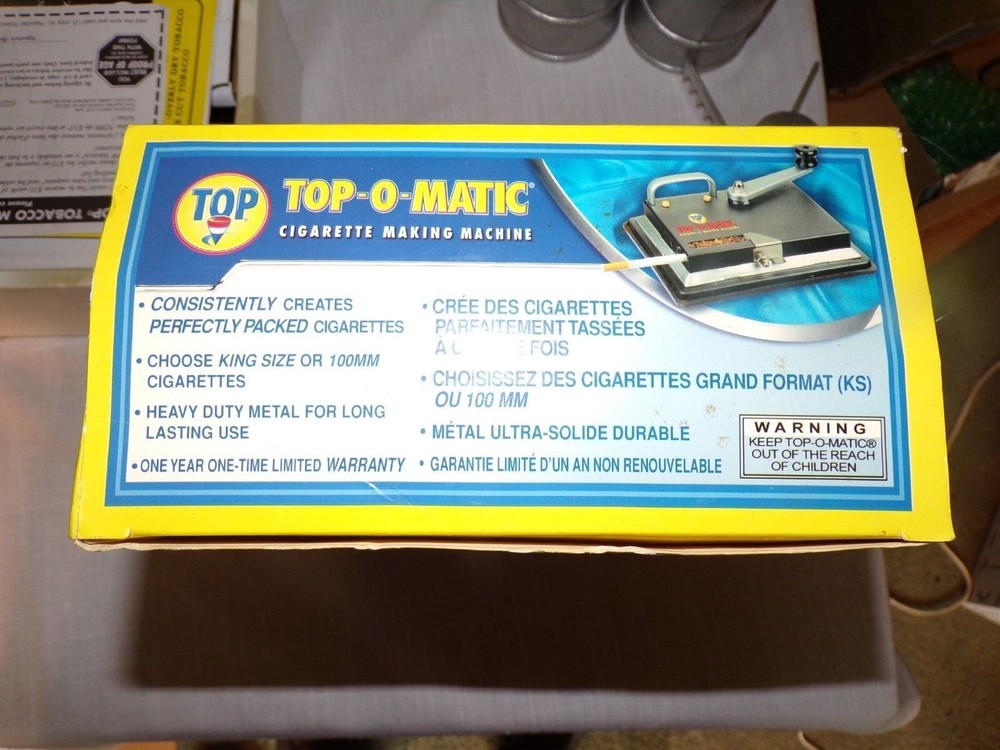 Cigarette Rolling Machine, New Top-O-Matic