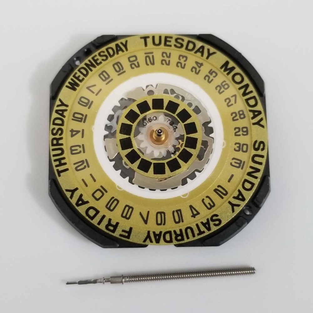25.6mm Diameter 3 Hands Quartz Watch Replacement Movement For VX44E 11½ ‴