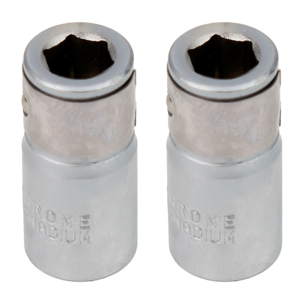 Socket Adapter 2PCS 14 Square Drive to 14 Hex Shank Screwdriver Bits Converter