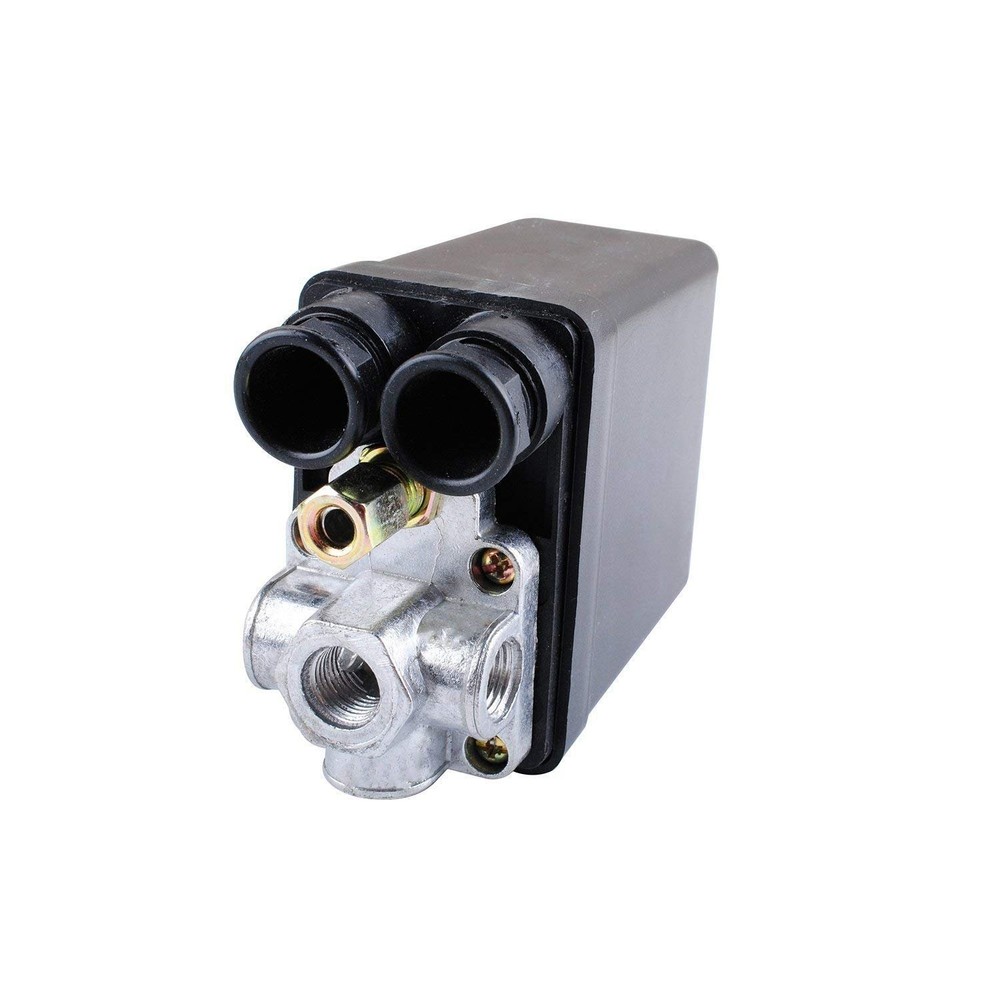 Central Pneumatic Air Compressor Pressure Switch Control Valve Black