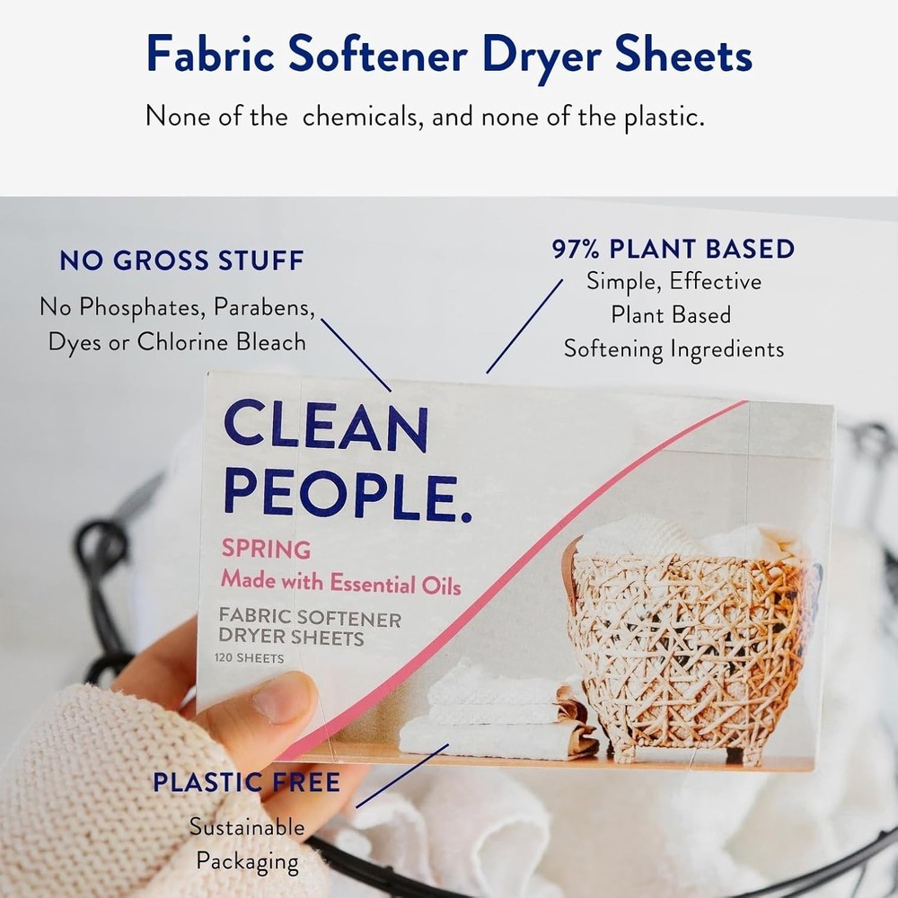 Static Cling Remover - Plant-Based Dryer Sheets - 240 Count