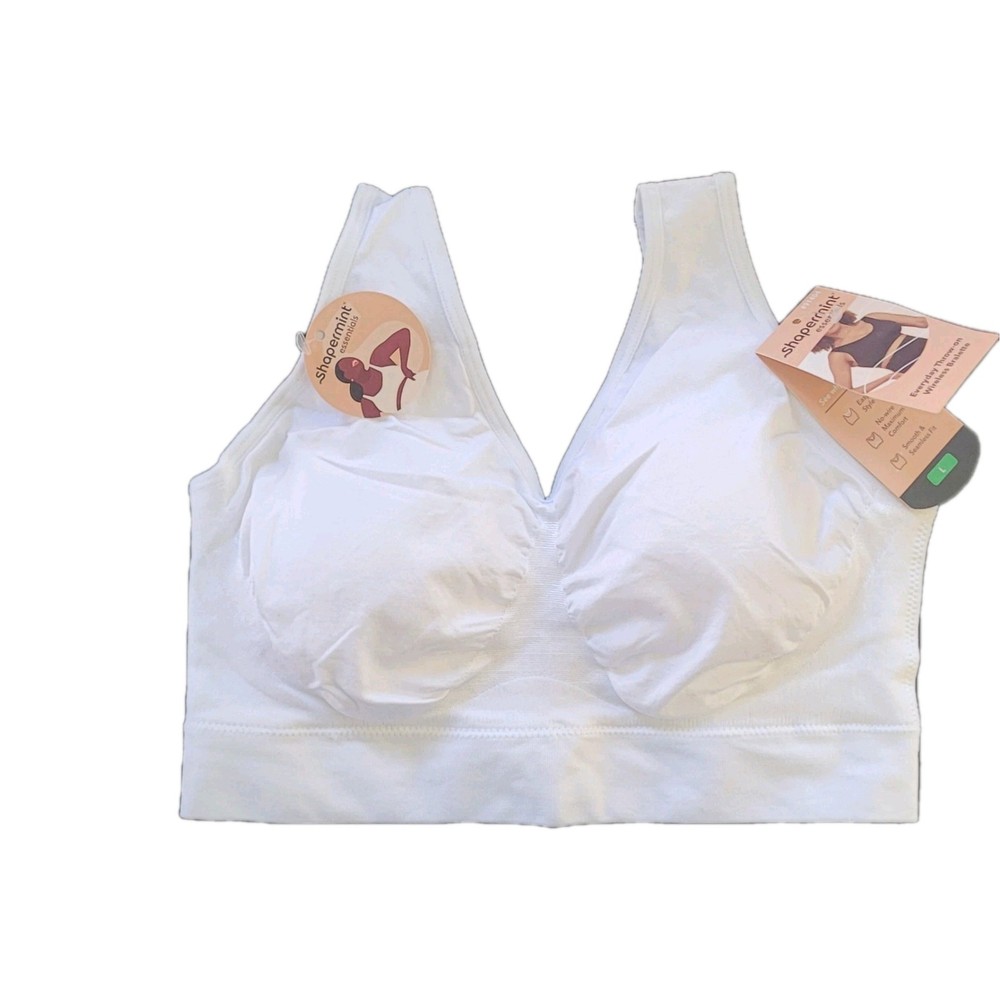 NWT Shapermint Essentials Women's Everyday Throw-on Wireless Bralette,  Large
