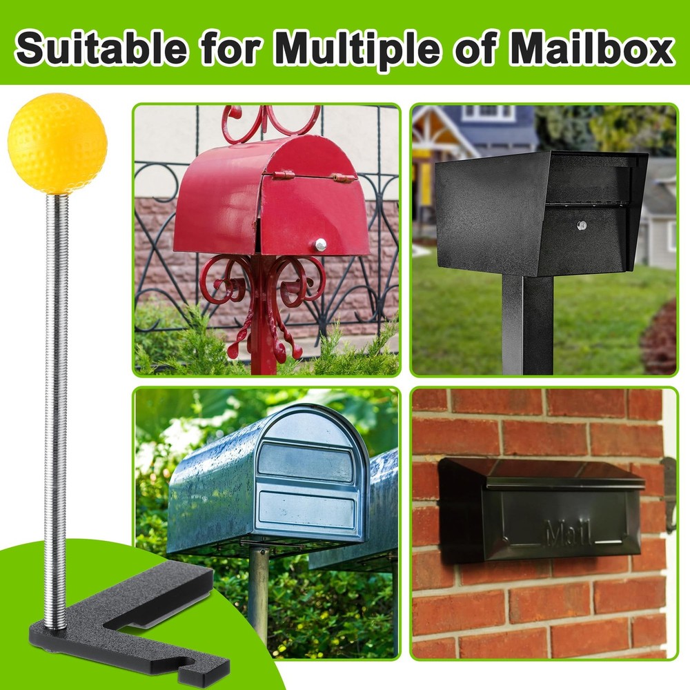 1 Pack Mailbox Notification Device, Mail Arrival Indicator Yellow