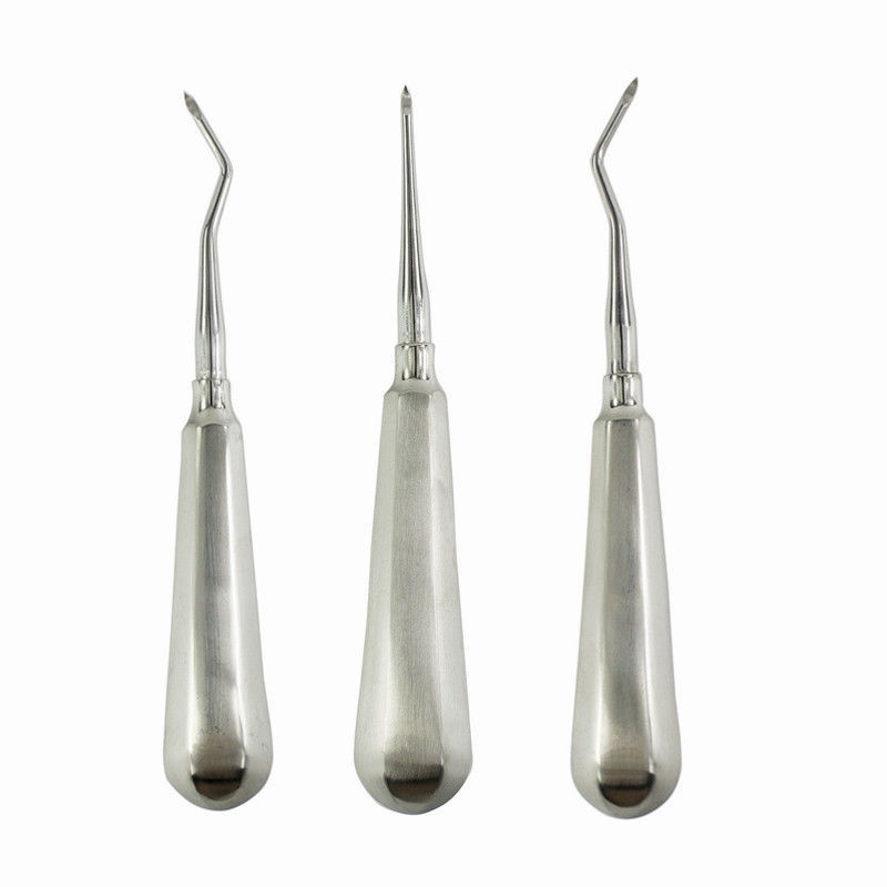 3 Sizes Dental Surgical Instrument Root Tip Elevator Apical For Teeth Extraction