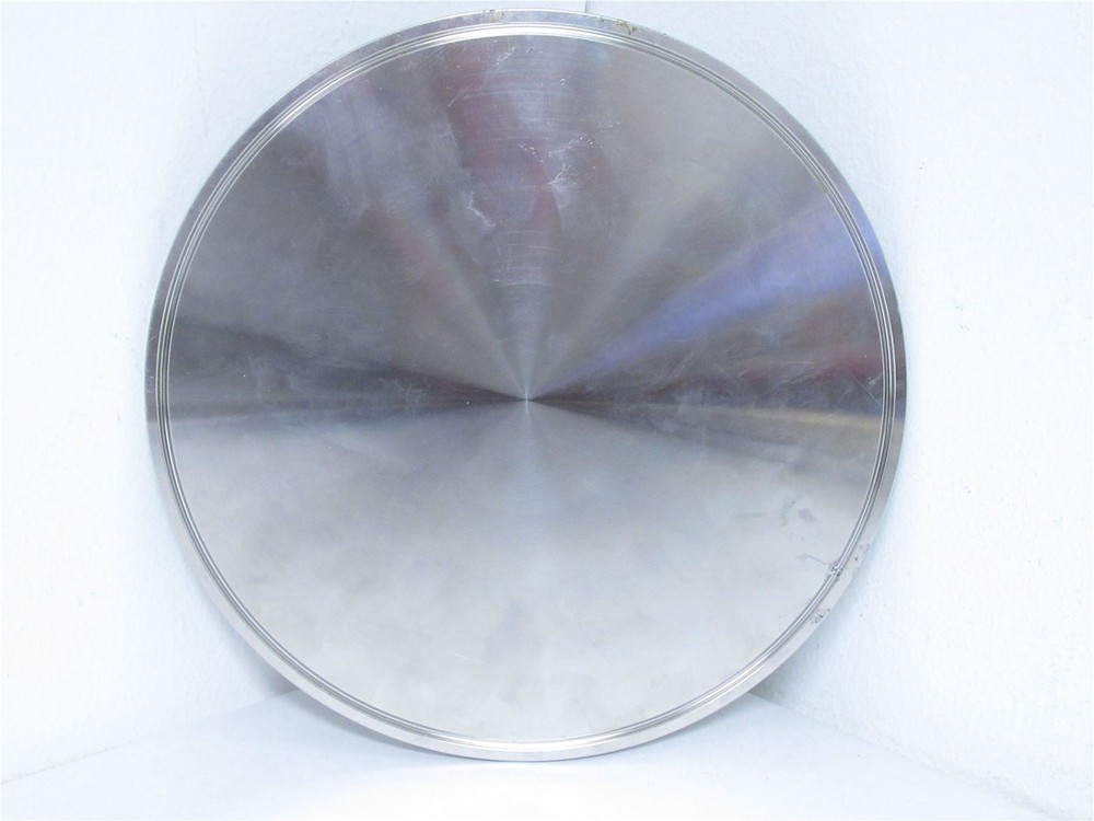 237757 New-No Box; Sanitary Solutions QL161024 Solid End Cap; 8" OD; 304 SS