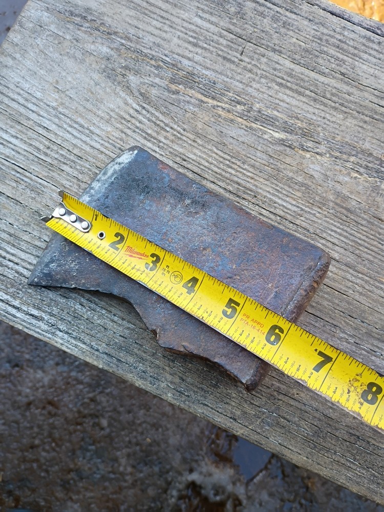 Early Primitive Lugged Axe Head 2 lbs 14 oz
