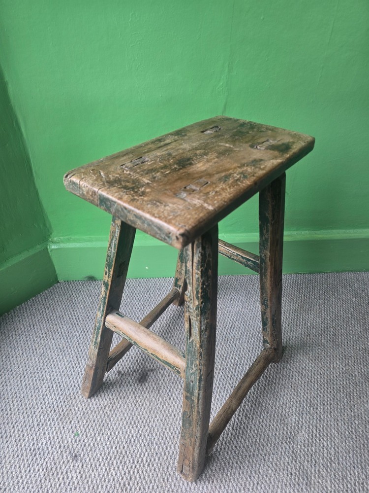 Stunning vintage workbench stool