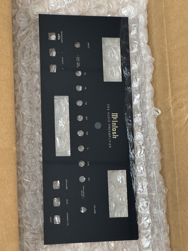 Mcintosh C53 premamplier glass