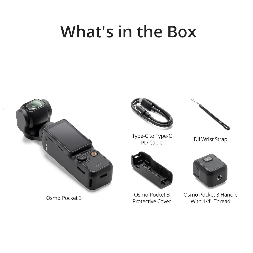 DJI Osmo Pocket 3 Vlogging Camera with 1'' CMOS & 4K/120fps Face/Object Tracking