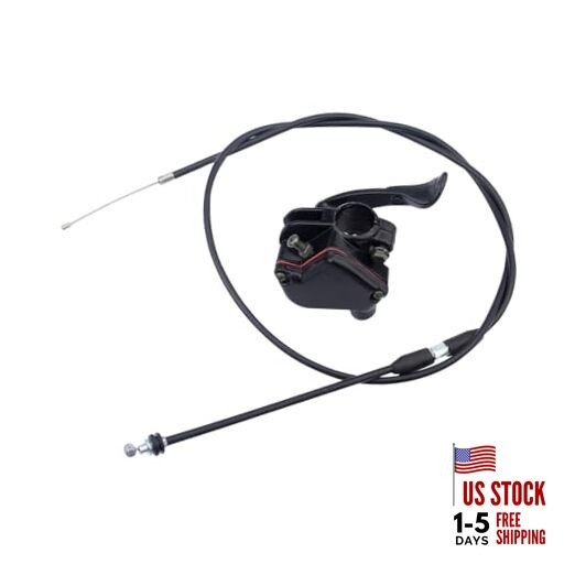 7/8'' 22mm Thumb Throttle Cable Accelerator Handle Assembly, Motorcycle
