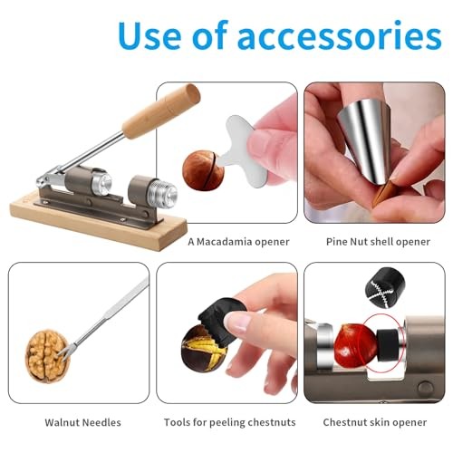 Nutcrackers for Nuts, Nut Crackers for Pecans, Heavy Duty Nut Cracking Tools,