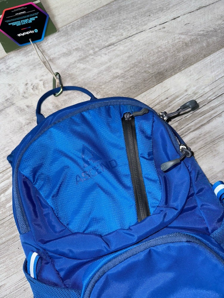 Ascend Hydration Pack Back 4L Pack Padded 2.0 Shape-Lock True Blue 2018 NWT