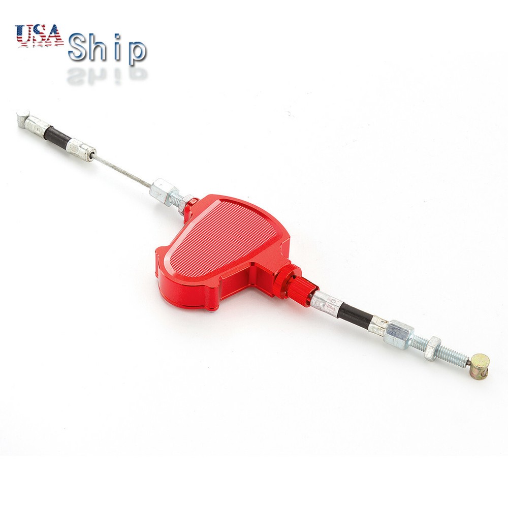 CNC For Yamaha Honda Red Stunt Clutch Pull Cable Lever Replacement Easy System