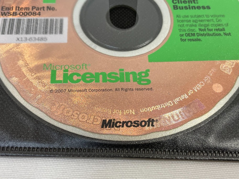 Microsoft Desktop Optimization Pack for SA 2007 DVD Windows Software