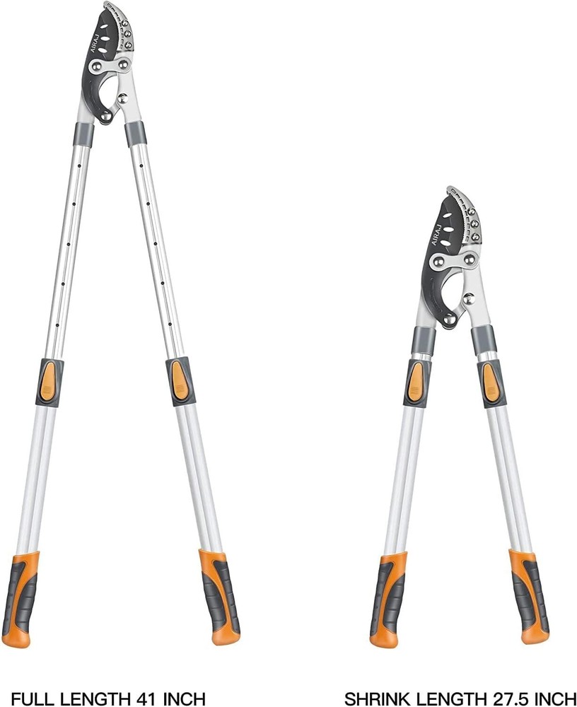 27-41'' Extendable Anvil Loppers Heavy Duty Tree Trimmer Chops Thick Branches