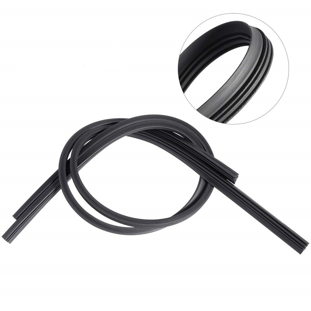 Auto Windshield Wiper Blade Refill Frame Less 2 PCs 22"& 28" 6 mm Replace Rubber