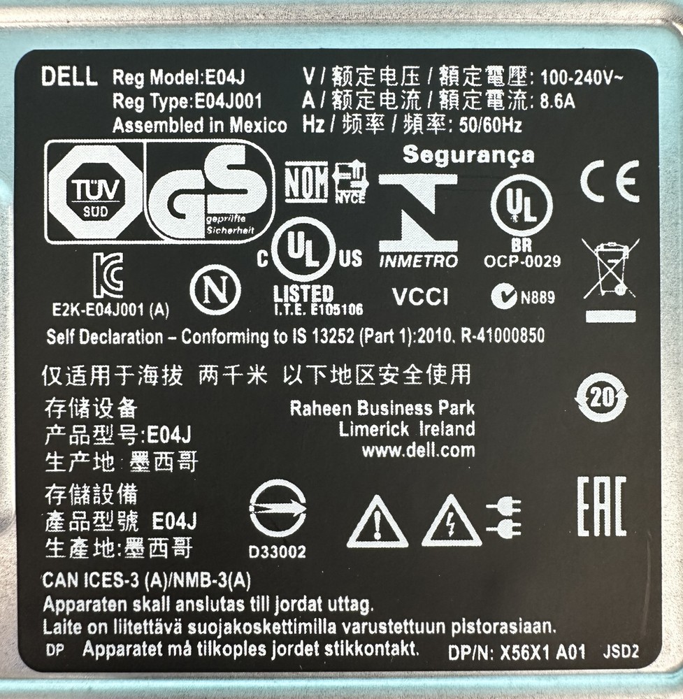 DELL COMPELLENT SC220 STORAGE ARRAY: 24 bay, no hhd |010-6969826