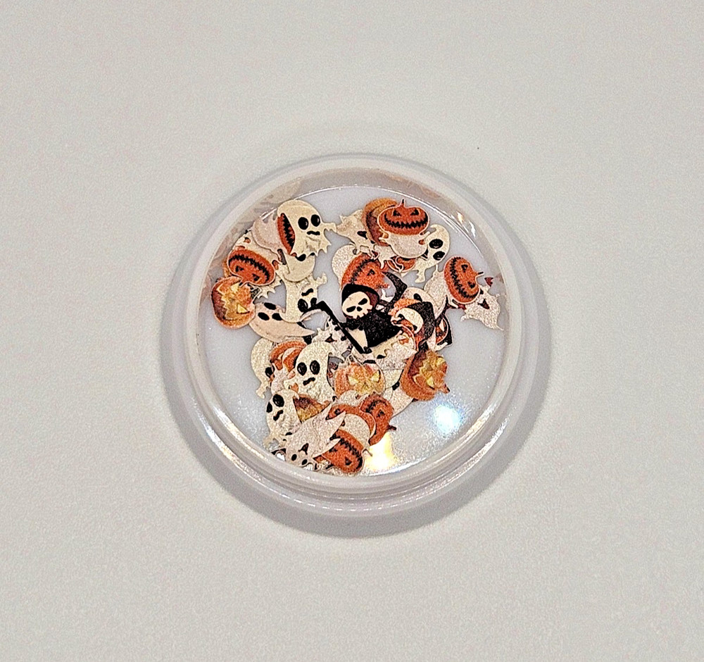 Halloween Ghosts Pumpkins Nail Decoration 3D
