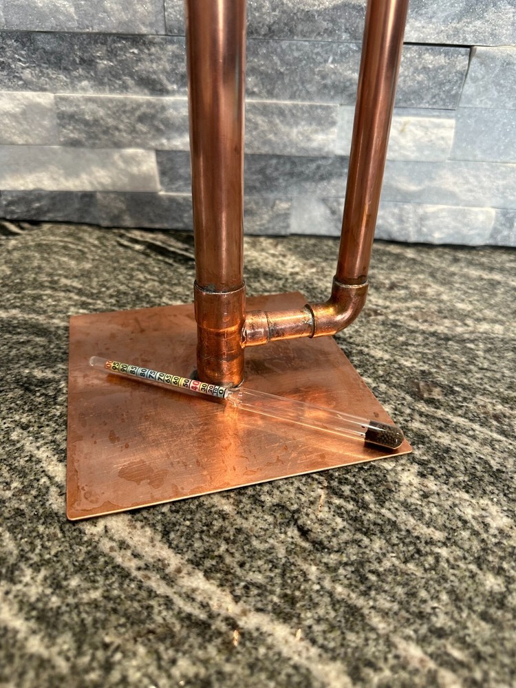 Handcrafted Copper Proofing Parrot Heads for Air Still With Alcohol Hydrometer