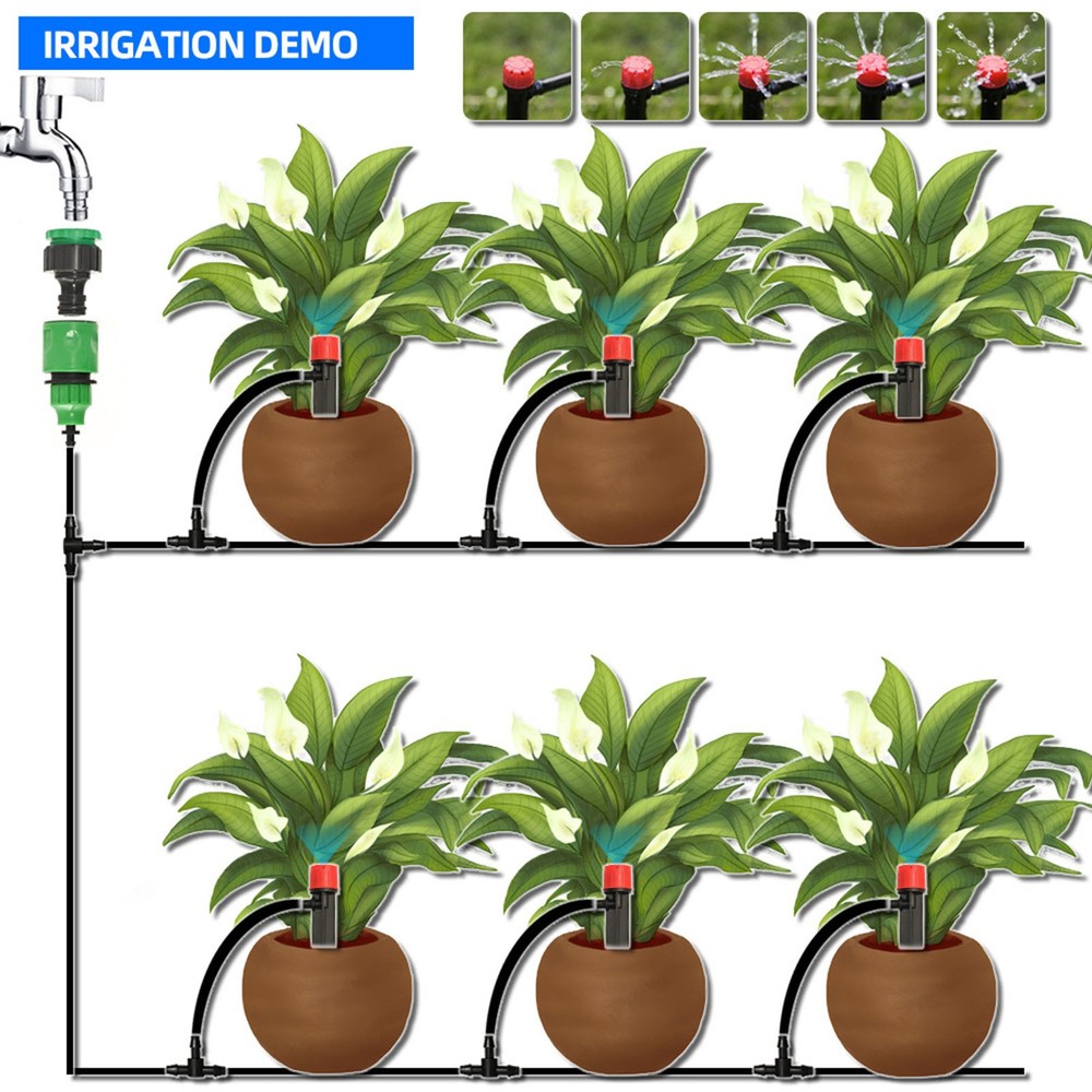 5m Drip Irrigation System Kit DIY Saving Water Automatic Watering Misting System