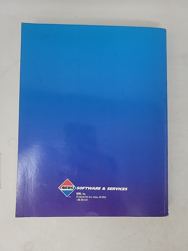 Nebs One-write Plus User Reference Guide Software And Services Manual