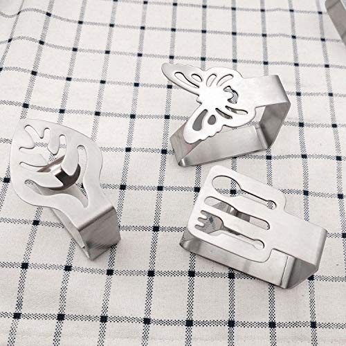 6 Pack Tablecloth Clips Clamps Stainless Steel Table Clips Thickened Strong
