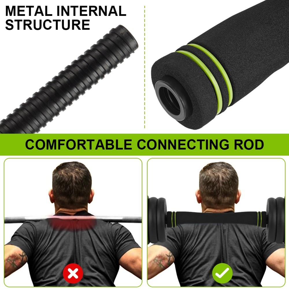Adjustable Multi-Function Strength Training Dumbbells Set 44Lbs with Connector
