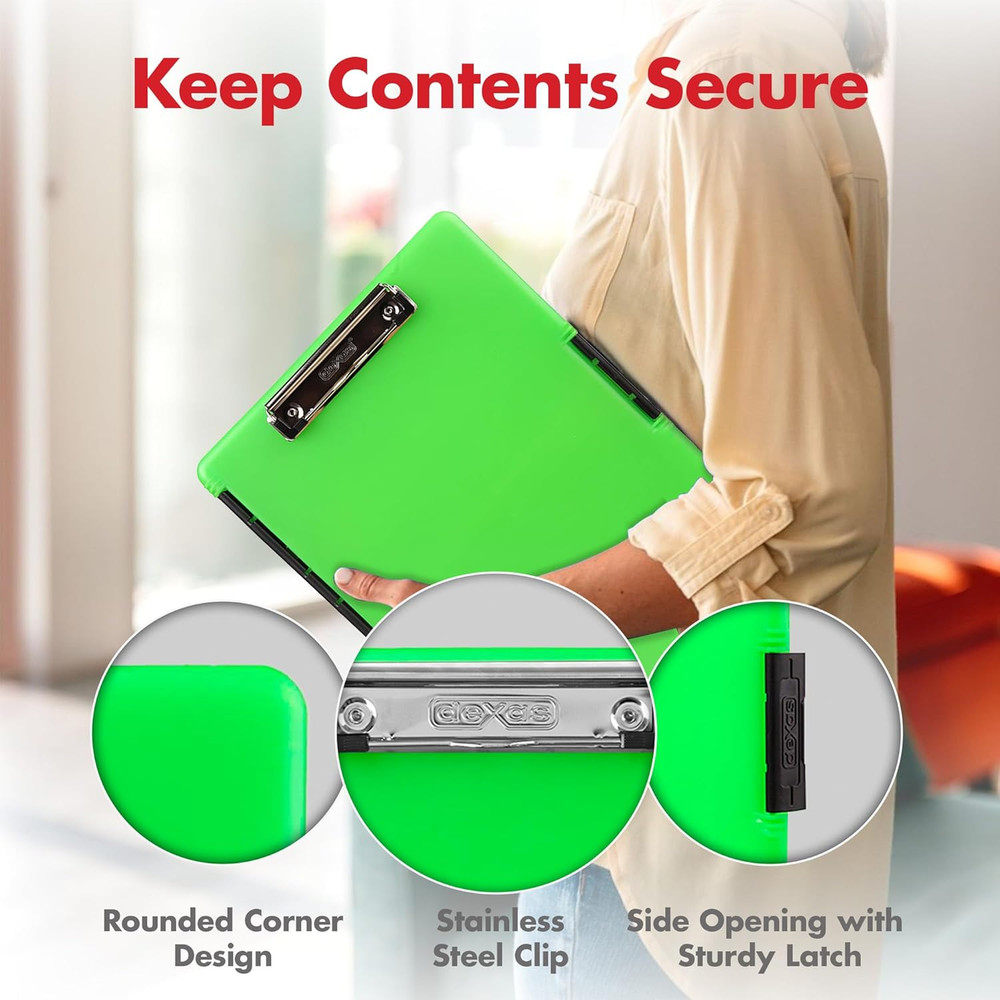 Slimcase 2 Plastic Clipboard with Storage and Side Opening