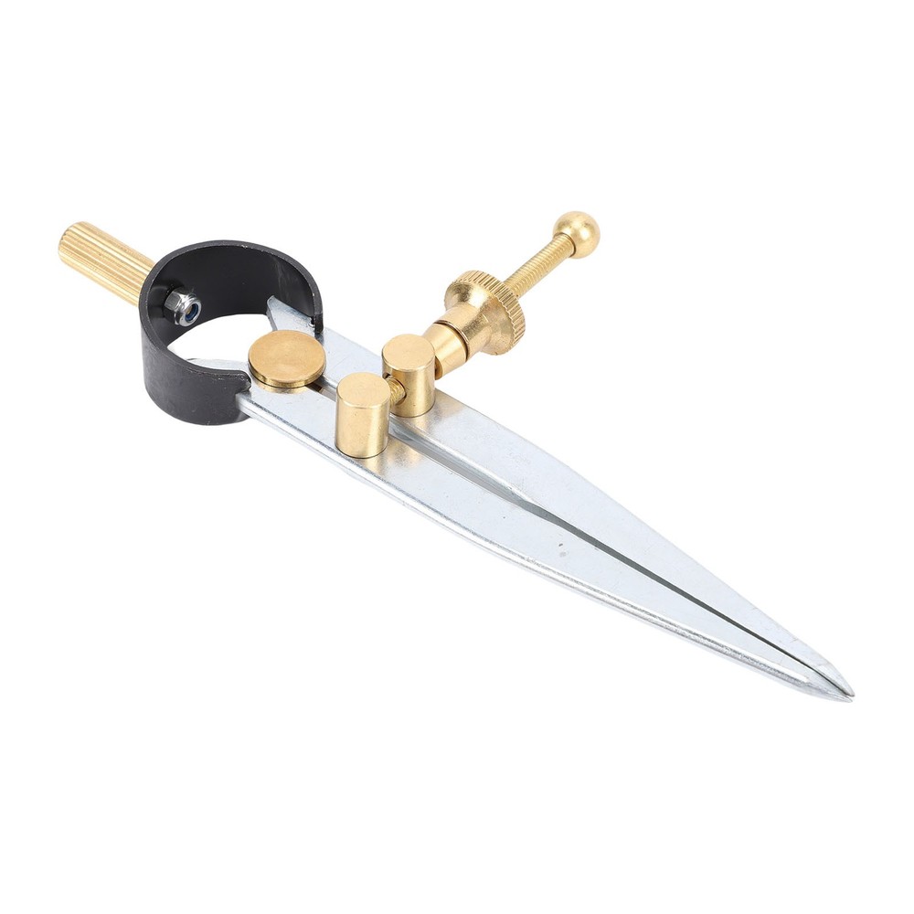Spring Wing Divider Caliper Lockable 4in Leather Compass Creaser Compass Tool
