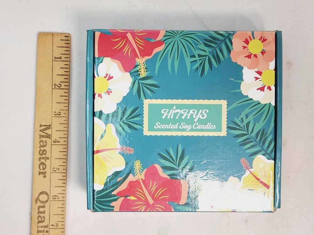 Hithy's Scented Soy Candles Pack of 4 - Complete, Multicolor