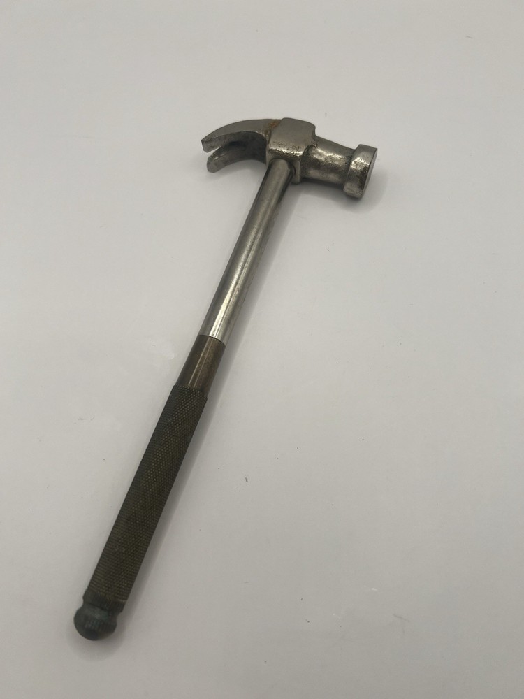Vintage Nesting Hammer w/ Hidden Screwdrivers Brass Handle