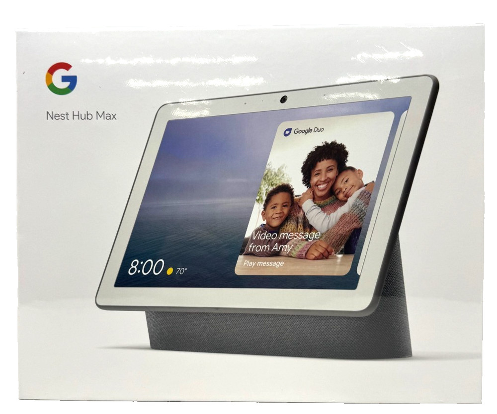 NEW Nest Hub Max - 10" Smart Home Display with Google Assistant - Charcoal