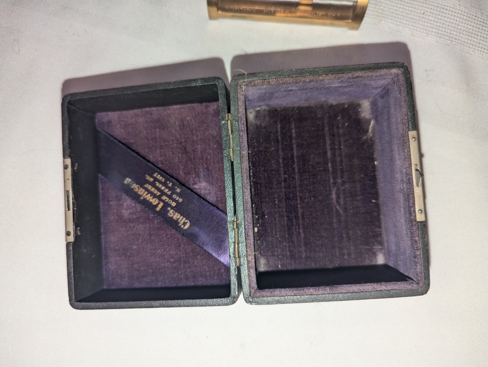 Antique 1910 Chas. Lowinson Chronik Bros. Microscope Thread Counter Textile Mill